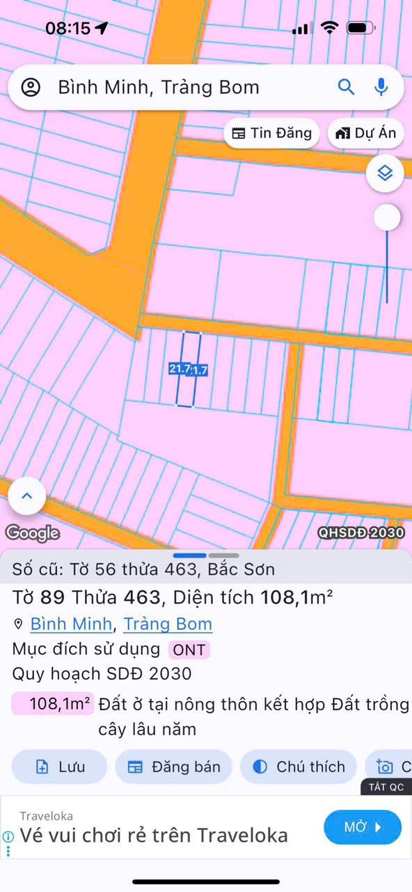 Đất nền Bắc Sơn Trảng Bom 105m² 1 tỷ - Sổ riêng thổ cư