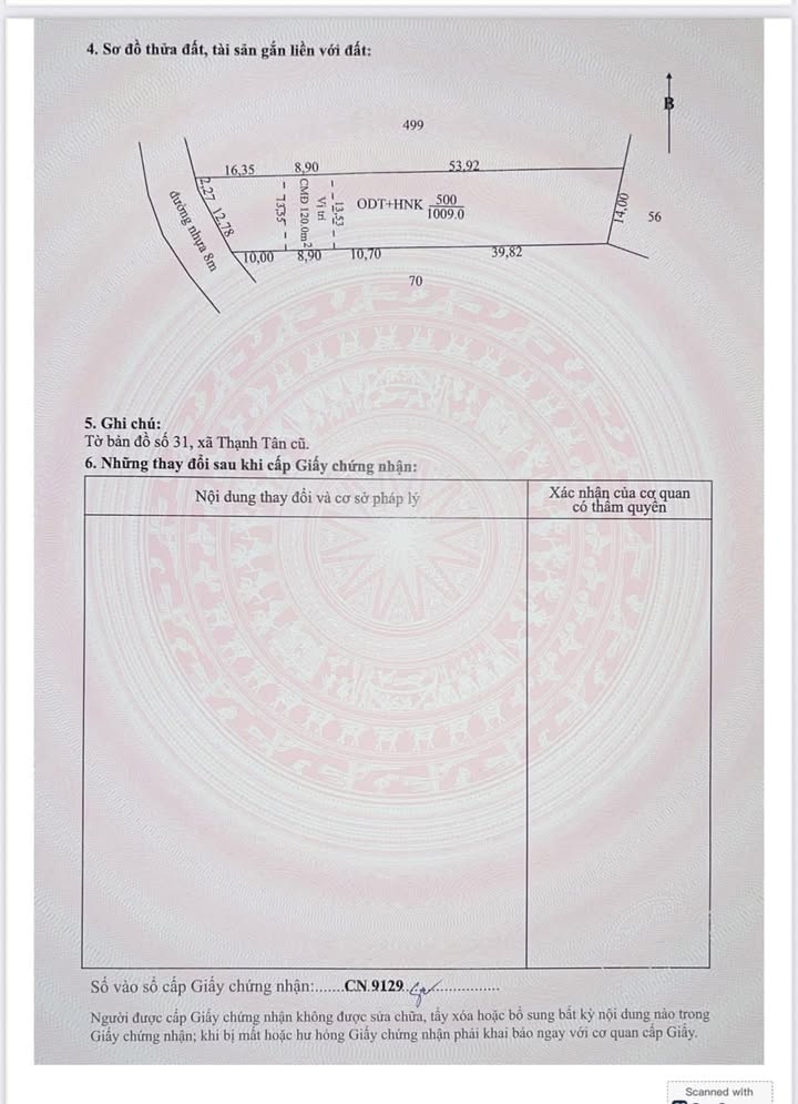 Đất nền Thạnh Trung Tây Ninh 1050m² 1.092 tỷ - Sổ đỏ chính chủ
