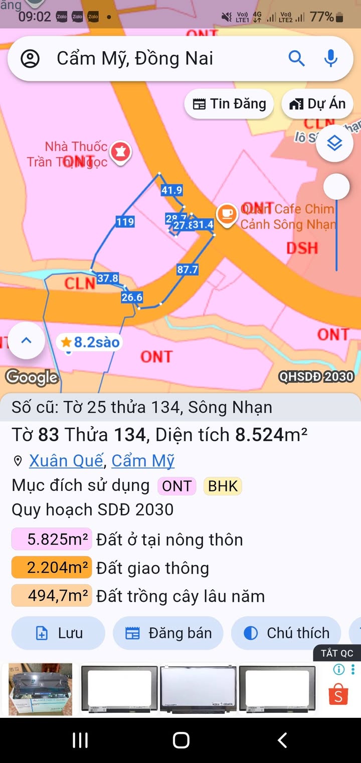 Đất Nền 3060m² Mặt Tiền Sông Đồng Nai, Biên Hòa - Giá 25.5 Tỷ