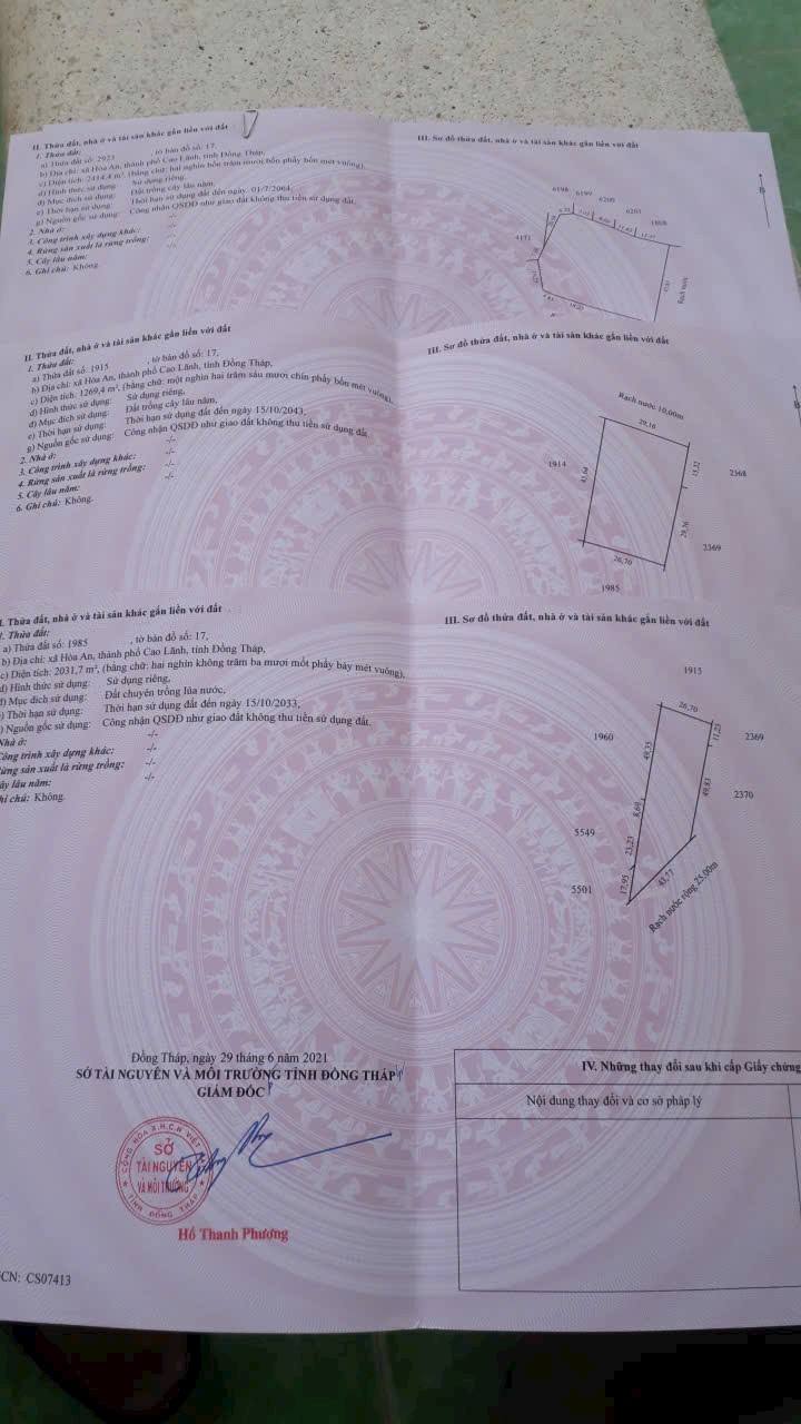 Đất nền Cao Lãnh 6000m² Vành Đai - Đường to ô tô