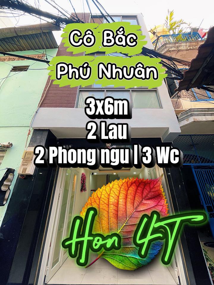 Nhà 3 tầng 52m² Cô Bắc, Phú Nhuận - Sổ hồng chính chủ, 4.25 tỷ