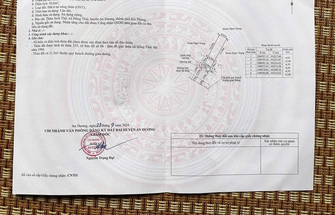 Đất nền Hồng Thái An Dương 93m² hơn 2 tỷ - Sổ đỏ chính chủ