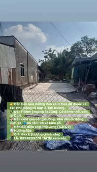 Đất nền Sa Đéc Tân Dương 114m² 600 triệu - Sổ đỏ chính chủ