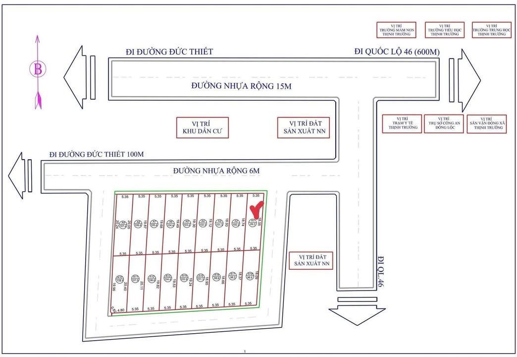 Đất Lô Góc Nghi Trường, Nghệ An - 100m² Giá 1.7 Tỷ - Sẵn Sổ