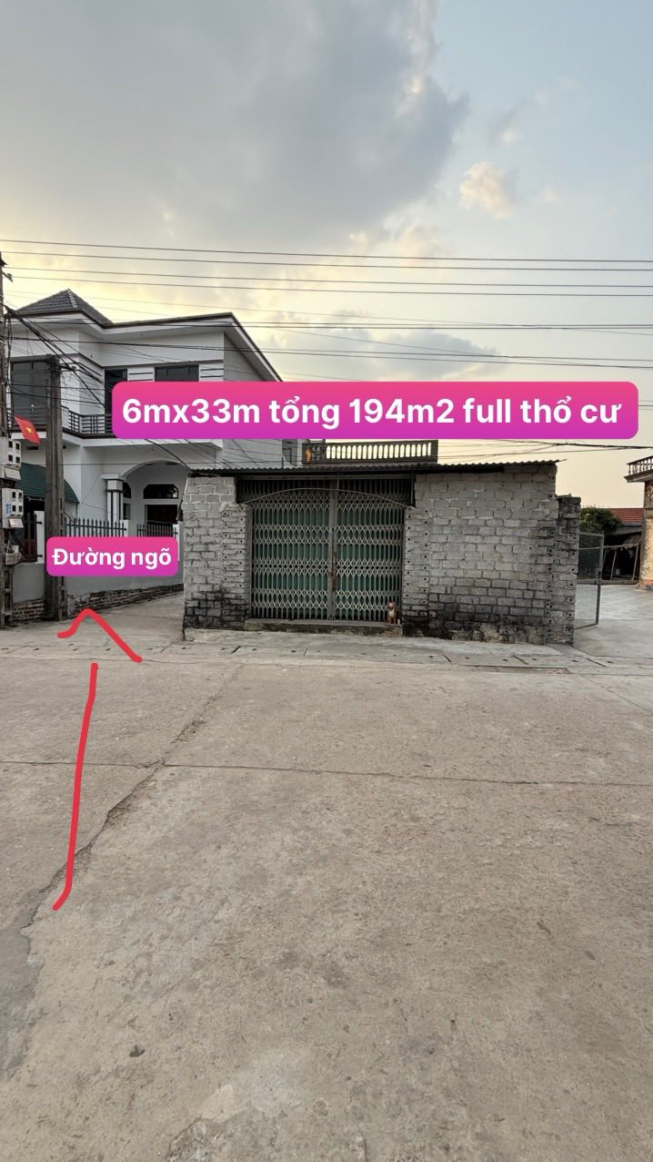 Đất nền Lục Ngạn 194m² giá 1 tỷ - Sổ đỏ chính chủ