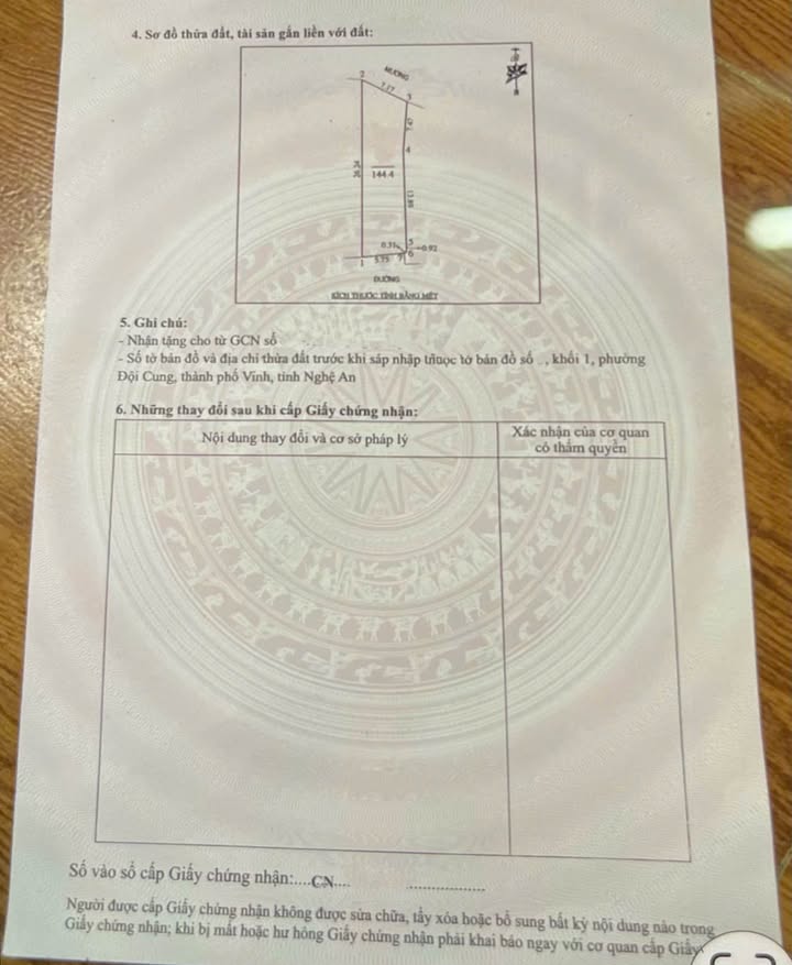 Nhà 2 tầng Quang Trung Vinh 144m² thỏa thuận - Chính chủ bán