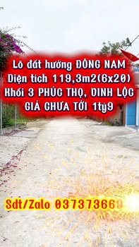 Đất nền Hưng Lộc, Vinh 119m² - Hướng Đông Nam Vượng Khí, Giá dưới 1.9 tỷ