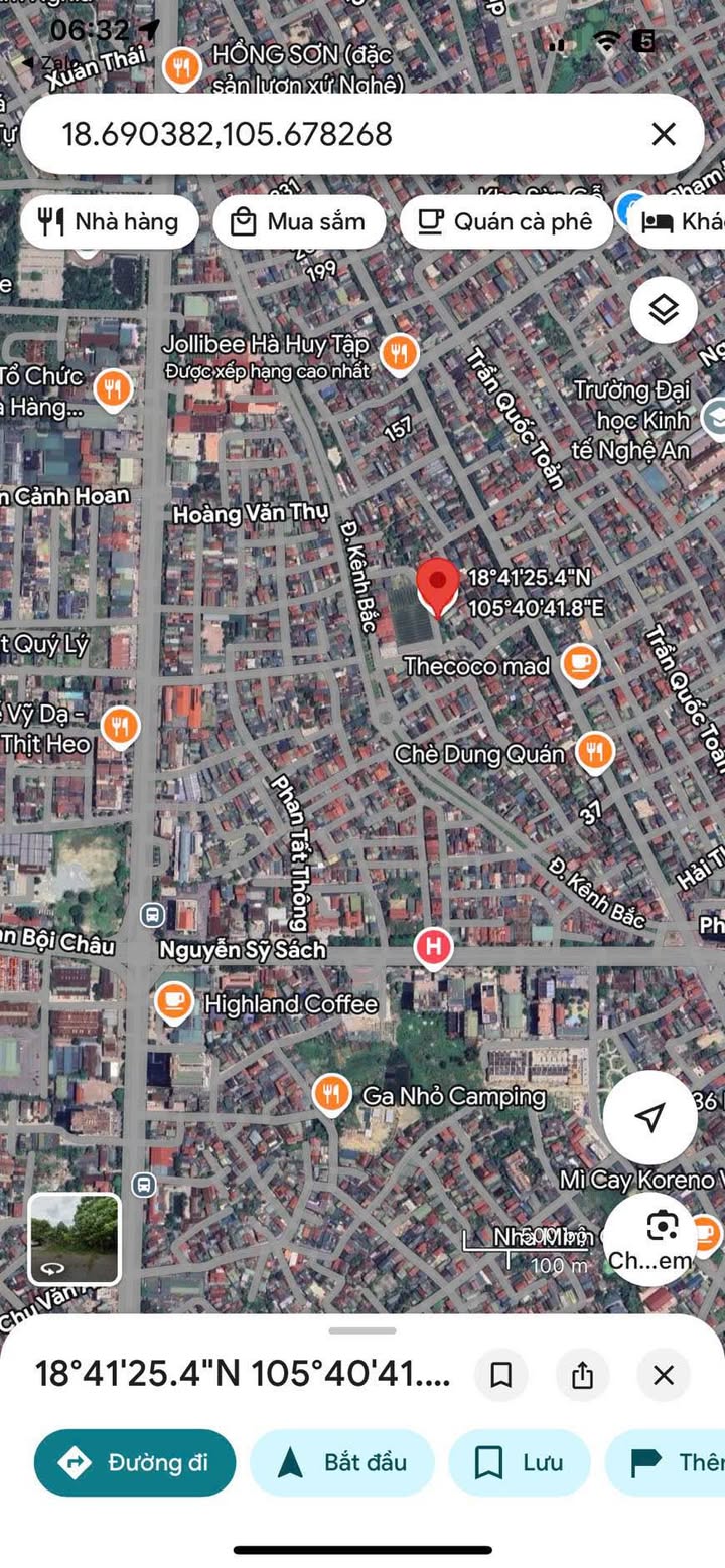 Đất Nền Trung Tâm TP Vinh - 99.5m² Sổ Đỏ Chính Chủ