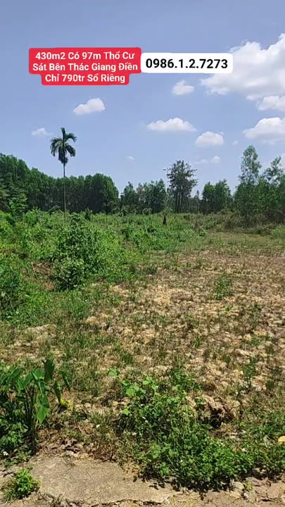 Đất Vườn Trảng Bom 430m² Giá 790 Triệu - Sát Thác Giang Điền