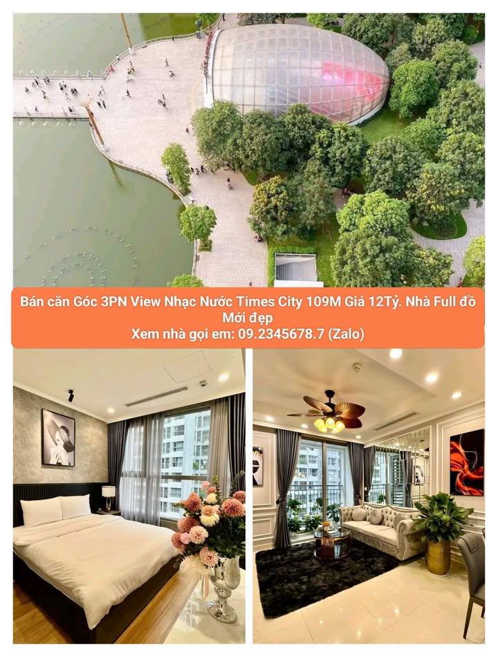 Căn hộ Times City Minh Khai 109m² 12 tỷ - View đẹp