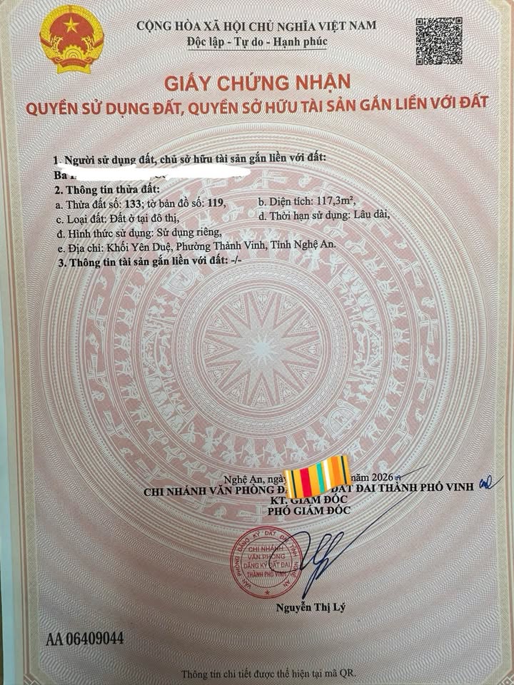 House Phường Đông Vĩnh Vinh 120m² - Chính chủ bán