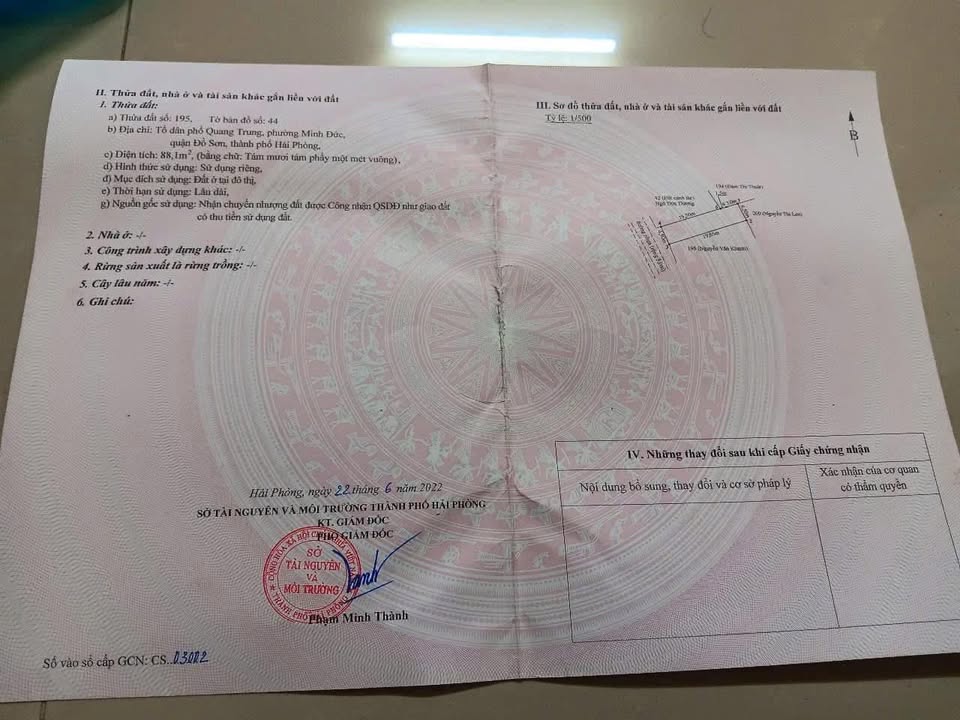 Đất nền Đồ Sơn 88m² giá 1 tỷ - Sổ đỏ chính chủ