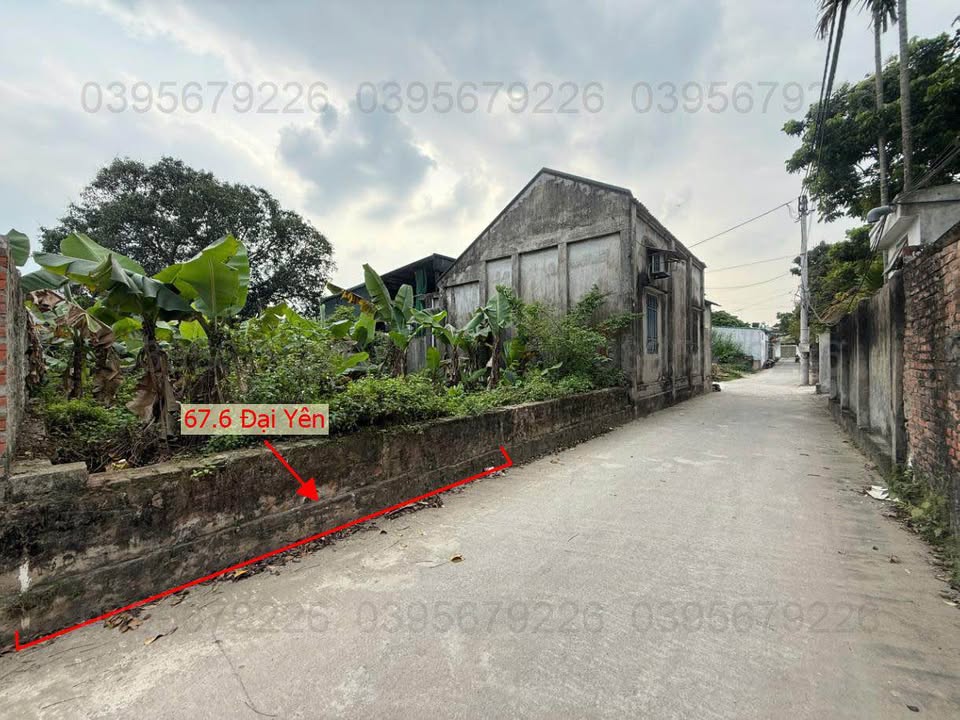 Bán Đất Vàng 67.6m² Đại Yên, Chương Mỹ - Sẵn Sàng Xây Nhà, Tiềm Năng Tăng Giá Cao