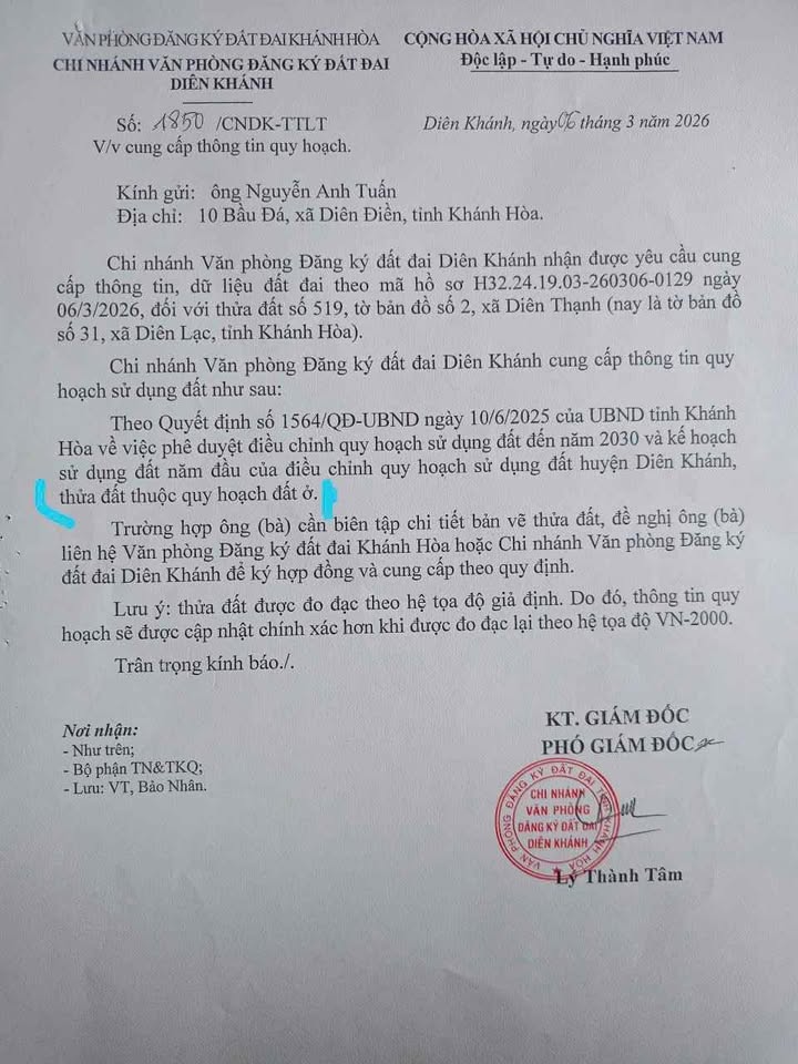 Đất Mặt Tiền QL1A Diên Khánh 362m² - Kinh Doanh, Kho Xưởng, Đầu Tư Hời