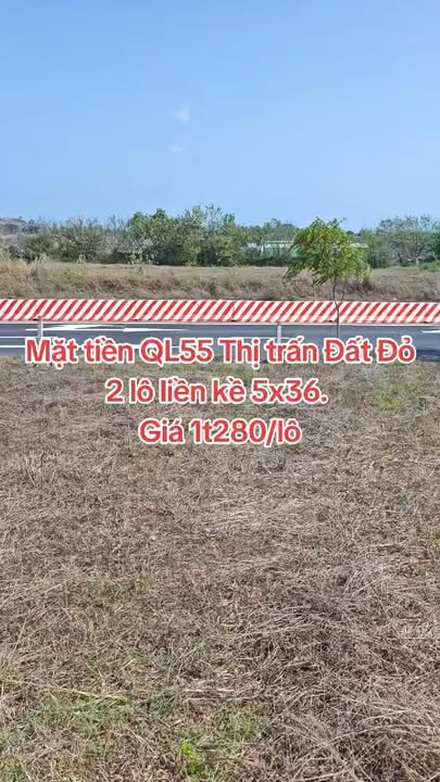 Bán Đất Mặt Tiền QL55 Đất Đỏ BR-VT 180m² - Vị Trí Vàng Kinh Doanh
