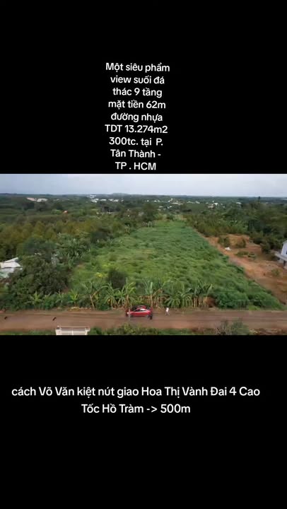 Đất Vườn 13.274m² Mặt Tiền Tỉnh Lộ, View Suối Đá - Tân Thành, TP.HCM