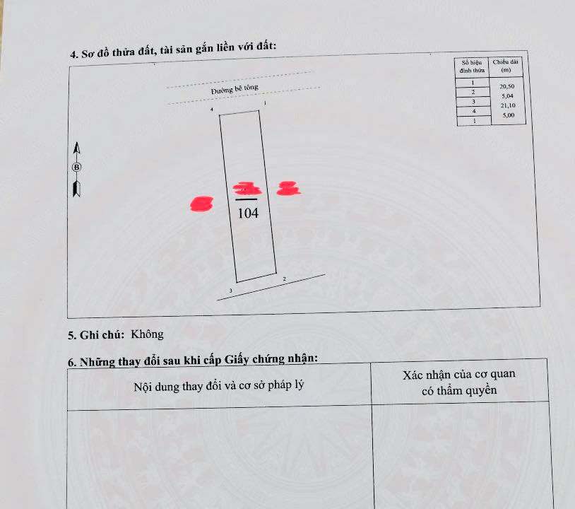 Đất nền Phường Âu Cơ TX Phú Thọ 104m² - Sổ đỏ chính chủ