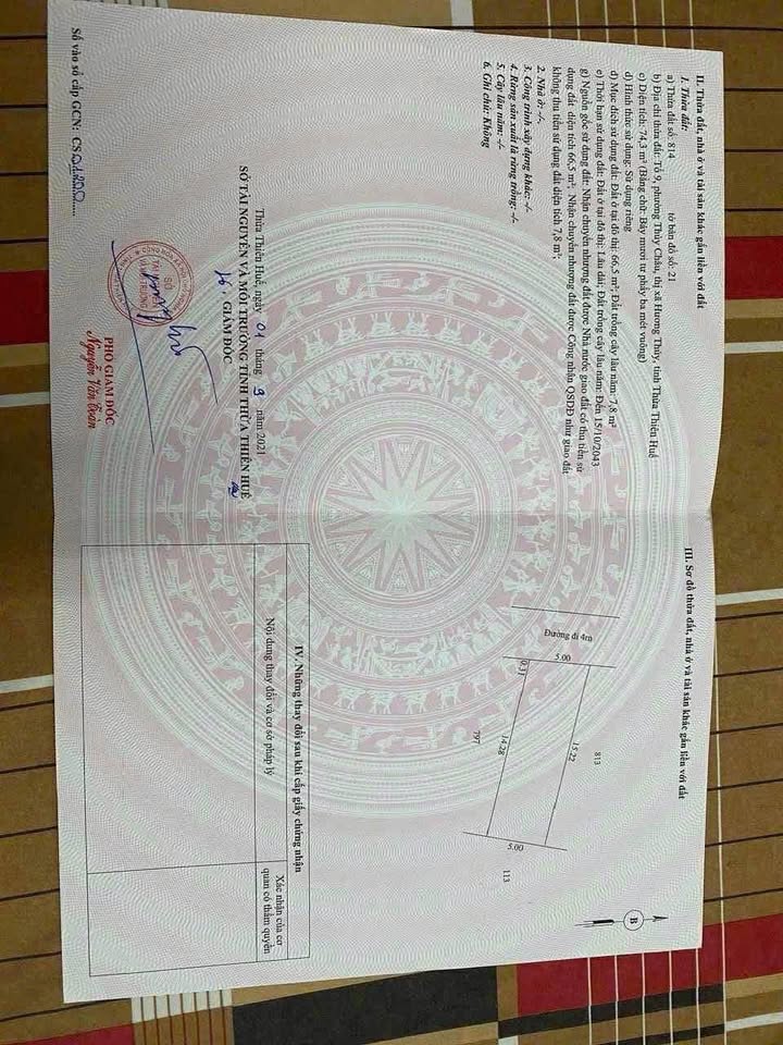 Đất nền Phường Phú Bài 74m² 800 triệu - Sổ đỏ chính chủ