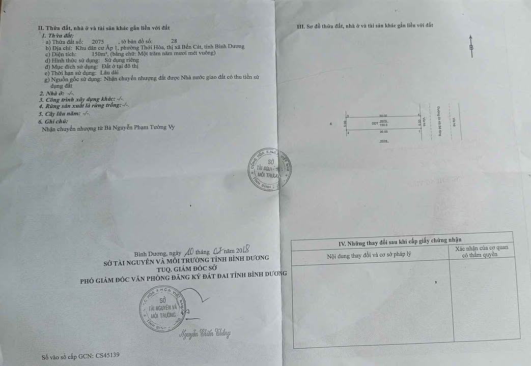 Bán Gấp Đất Mỹ Phước 3, Bến Cát 150m² - Sổ Hồng Full Thổ Cư