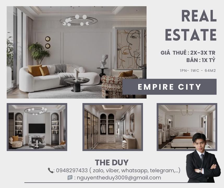 Căn hộ Empire City Thu Thiem 64m² thỏa thuận - View đẹp