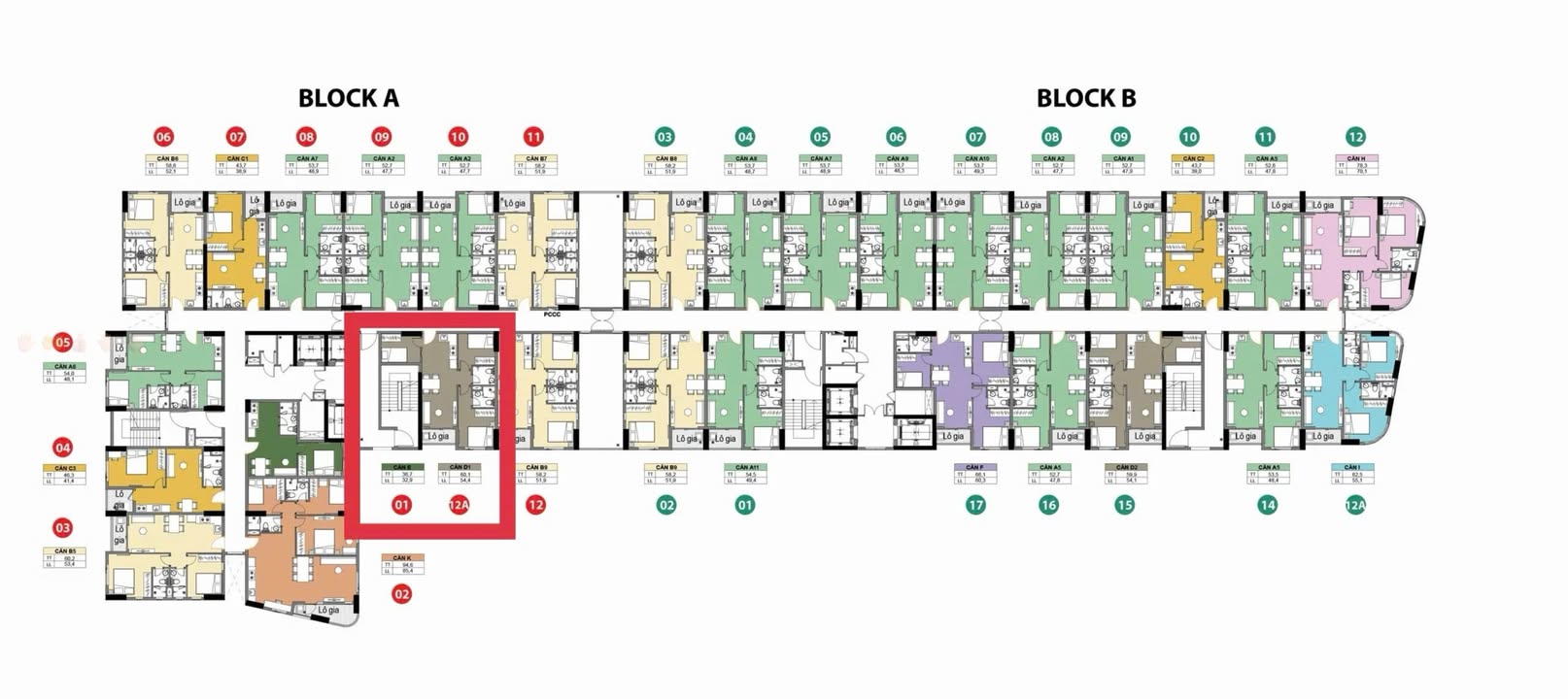 Bán Căn hộ 3PN Green Diamond 60m² Tầng 17 - Giá 3.1 Tỷ