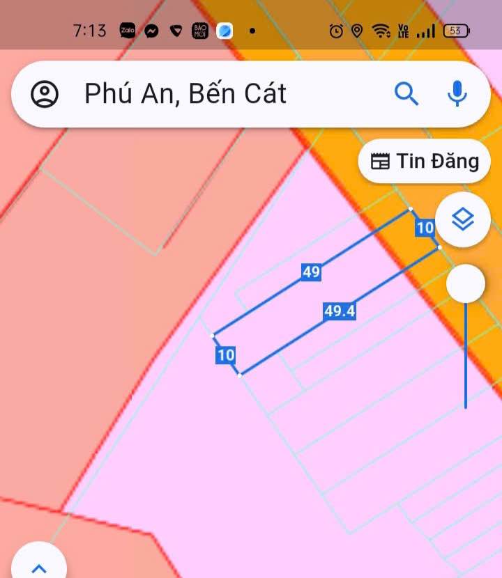 Đất nền Phú An Bến Cát 489m² giá 3 tỷ - Sổ đỏ chính chủ