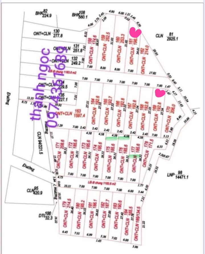 Đất nền Kỳ Lâm, Tân Kỳ 196m² - Pháp lý rõ ràng