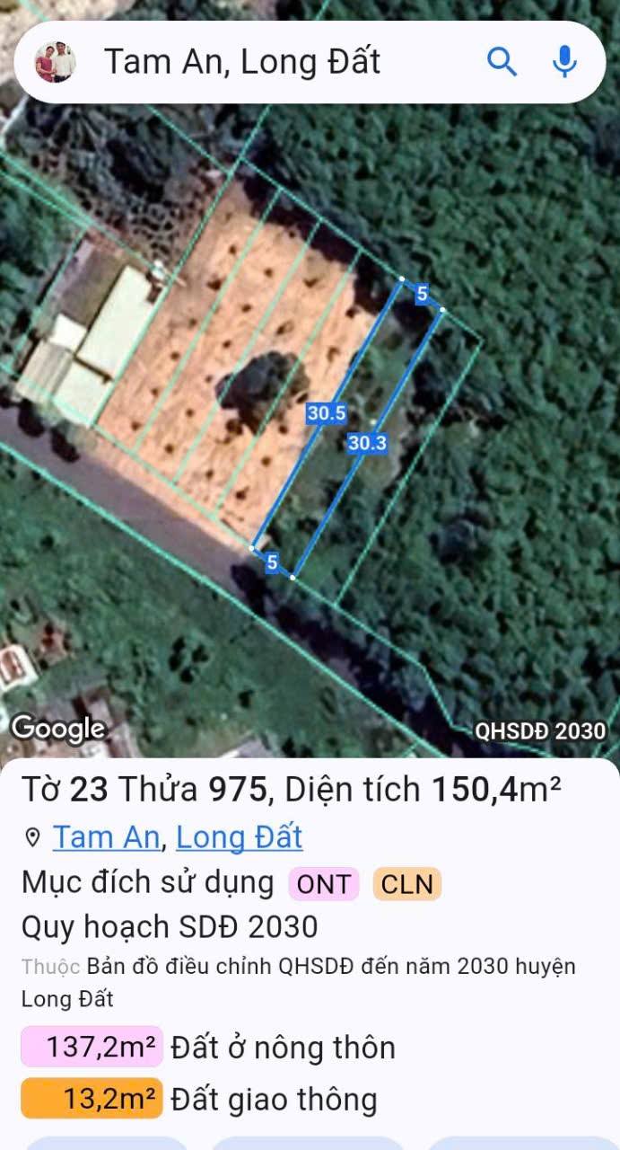 Bán Đất Mặt Tiền Tam Phước, Long Điền 150m² Giá 1.99 Tỷ - Sổ Riêng