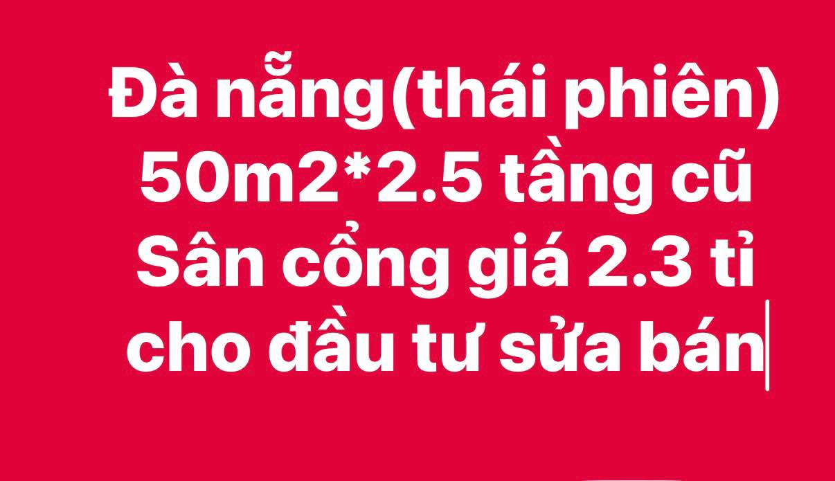 Bán Gấp Nhà Phố Sơn Trà 50m² (3 Tầng) - Giá 2.3 Tỷ