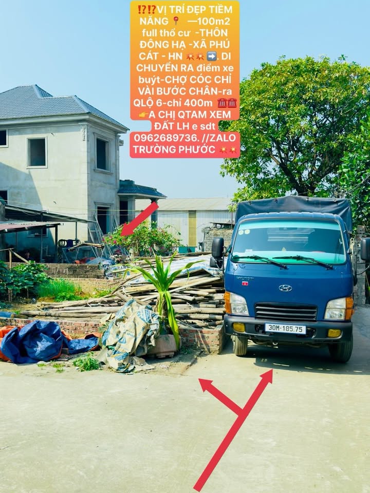 Đất nền Phú Cát 100m² QL6 - Sổ đỏ chính chủ