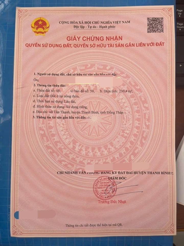 Đất nền Củ Chi 230m² - Ngang 11m, Sổ hồng sẵn sang tên
