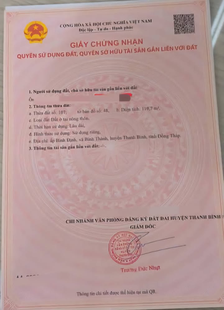 Đất Mặt Tiền Đường Nhựa Xã Bình Châu, BRVT - 119.7m² Giá 330 Triệu