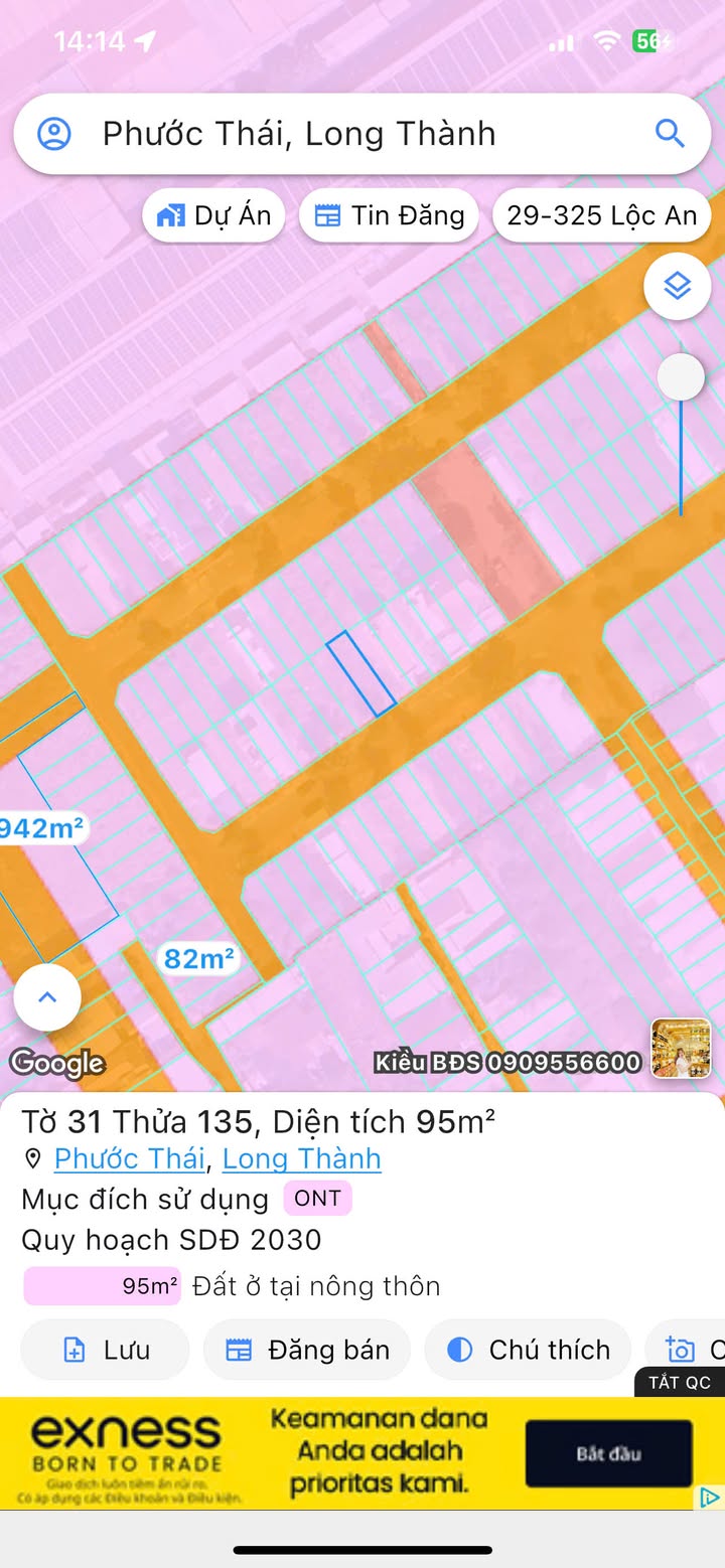 Đất Long Phú, Quảng Tiến 91m² 1,3 tỷ - Xây dựng tự do