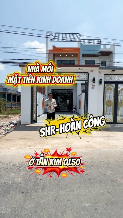 Nhà Mặt Tiền 4x24m Long An - 4PN, Sổ Hồng Riêng, Giá 3.45 Tỷ