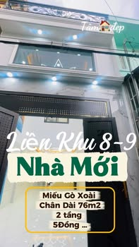 Nhà 76m² Tân Phú - 4PN, Hẻm 4m, 5 Tỷ, Sổ Hồng Riêng