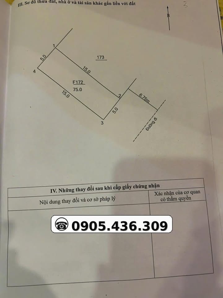 Bán đất Sơn Tây 75m² giá 4 tỷ - Sổ đỏ chính chủ, tiềm năng sinh lời