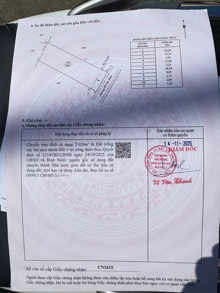 Đất nền Ấp Hòa Thành 546m² 1.25 tỷ - Sổ đỏ chính chủ