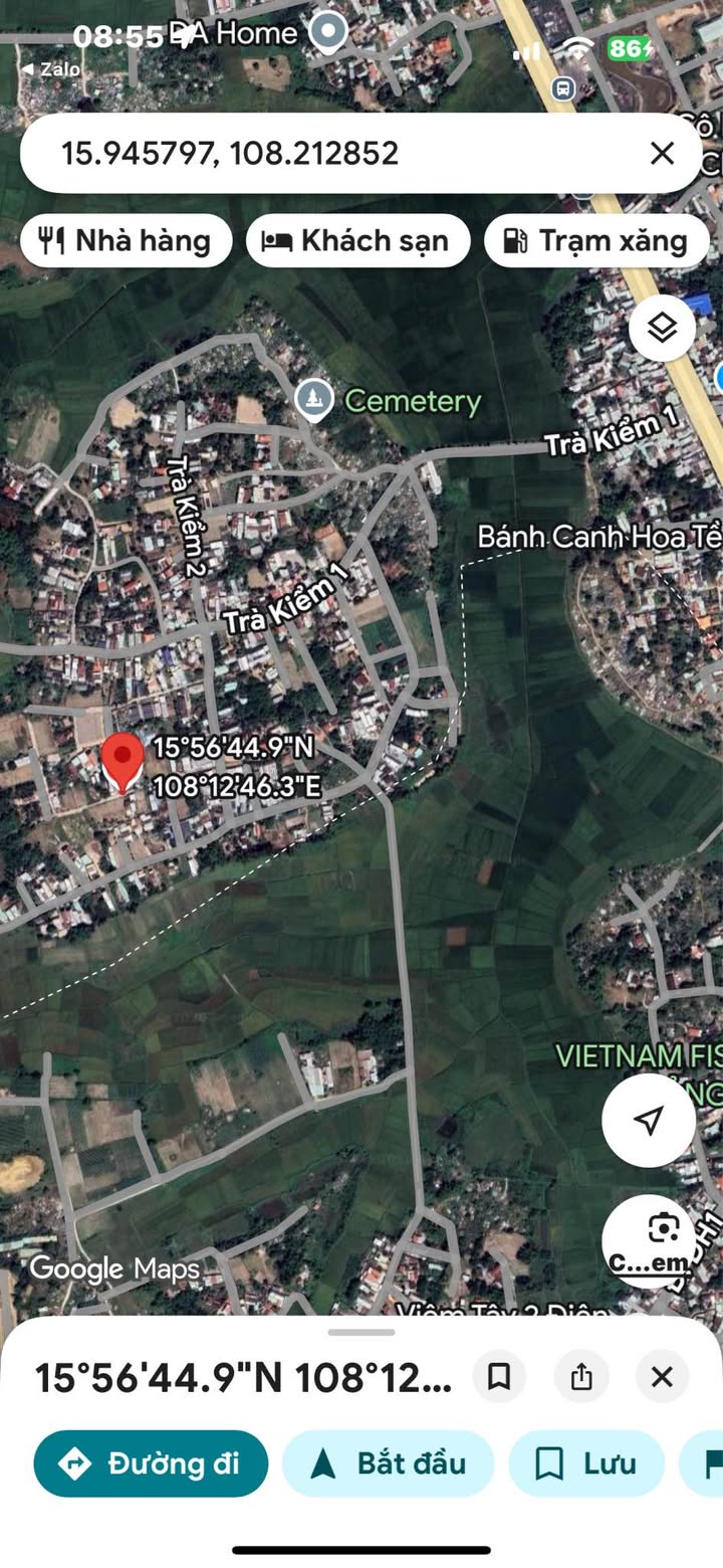 Đất thổ cư Hòa Phước 152m² giá 2 tỷ - Sổ đỏ chính chủ