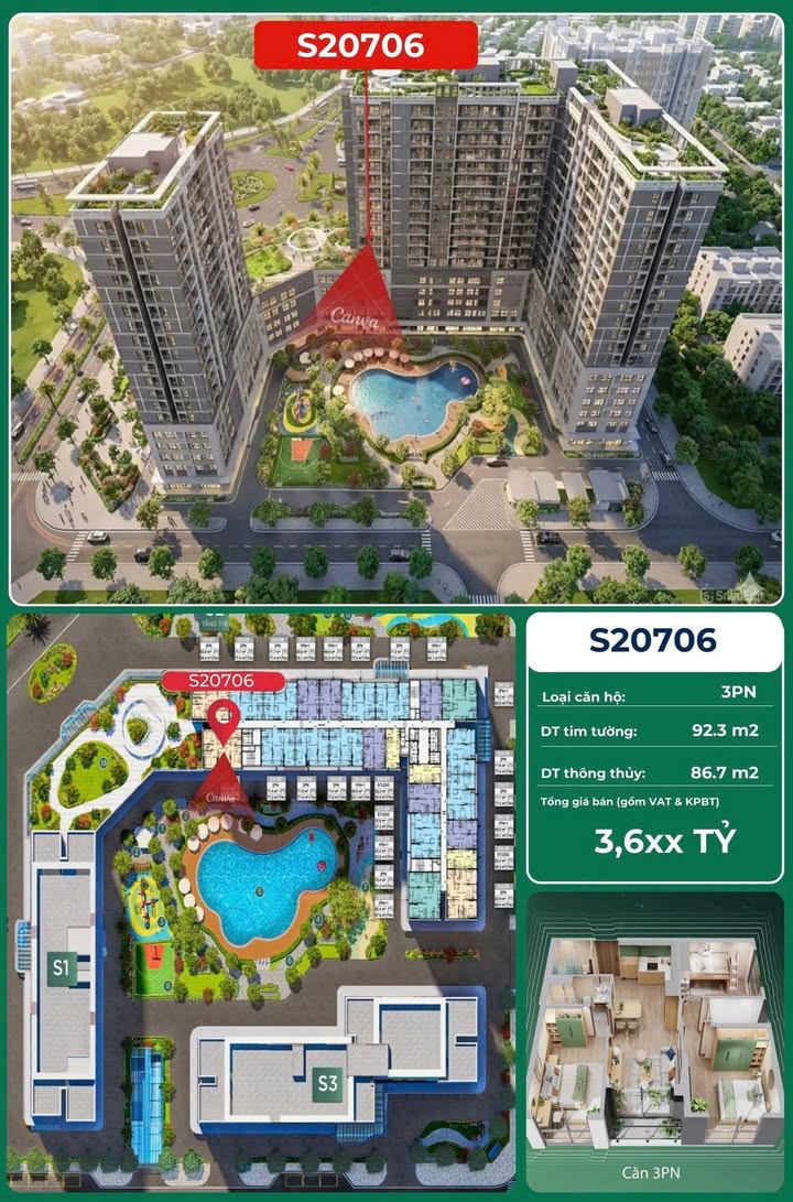 Căn hộ Sentosa Hải Hòa 87m² từ 1 tỷ - View đẹp ven biển