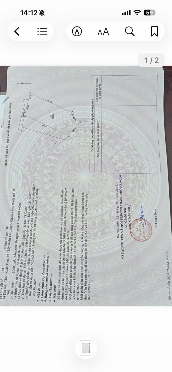 Đất nền Thôn Xuân Thủy Chương Mỹ 3000m² - Giá F0 CĐT