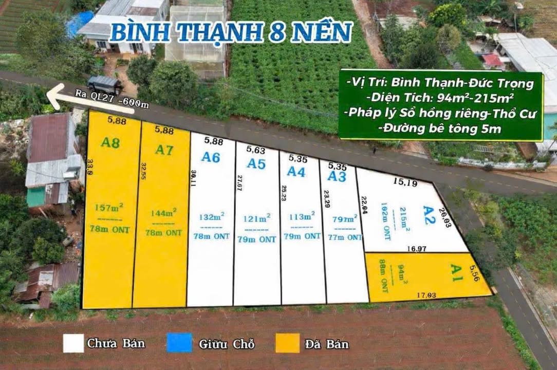 Đất Liên Hiệp 240m² 980 triệu - Sổ đỏ chính chủ gần sân bay