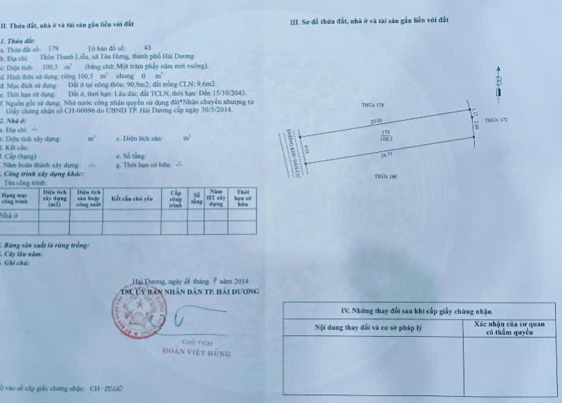 Bán Gấp Nhà Cấp 4 Phố Thanh Liễu, TP. Hải Dương - 101m² - Sổ Đỏ Sẵn Sàng
