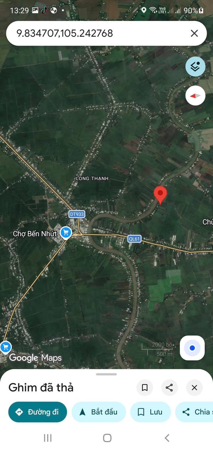 Bán Đất Vườn Mặt Sông 8700m² Hậu Giang - Sổ Đỏ Rõ Ràng