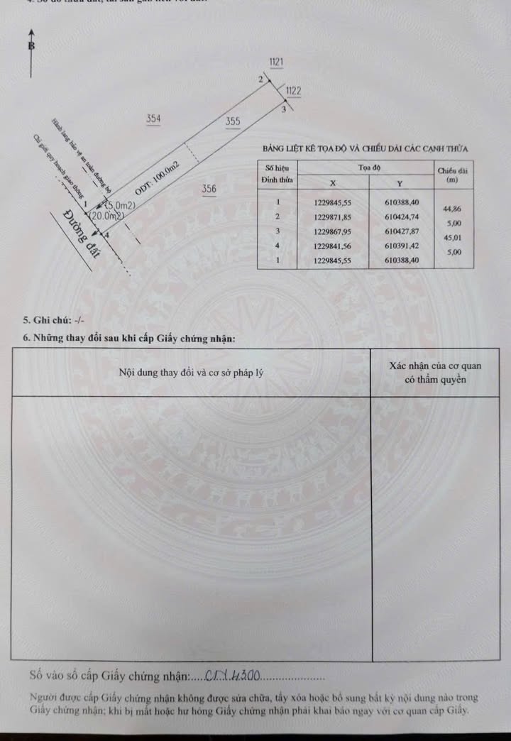 Đất nền Hội Nghĩa Tân Uyên 220m² 2.5 tỷ - Sổ đỏ chính chủ