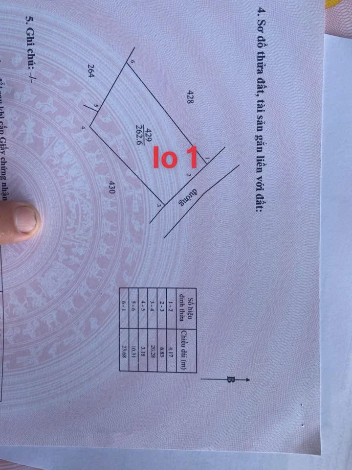 Đất nền Hòa Bình Xuyên Mộc 264m² 720 triệu - Sổ đỏ chính chủ