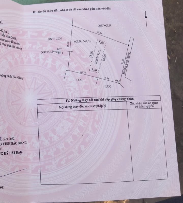 Đất nền Việt Lập, Tân Yên 732m² - Mặt tiền 22m, giá >2 tỷ - Đầu tư tiềm năng