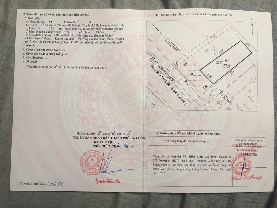 Đất nền Hạ Long 77m² 1,0 tỷ - Sổ đỏ chính chủ