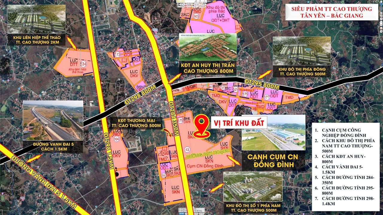 Bán Đất 322m² Tân Yên, Bắc Giang - Sổ Đỏ Rõ Ràng, Gần Cụm CN