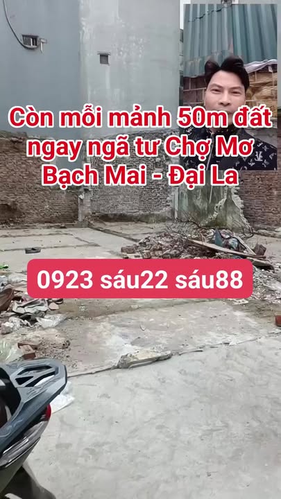 Đất Vàng 50m² Bạch Mai, Hai Bà Trưng - Ngay Chợ Mơ, 30m ra phố