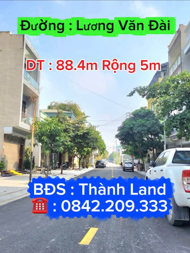 Đất Nền Mặt Tiền Lương Văn Đài, Phủ Lý 88m² - Kinh Doanh Sinh Lời